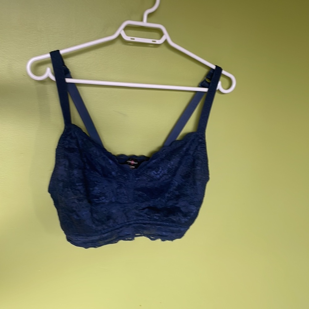 Cosabella never say never curvy bralette navy size L